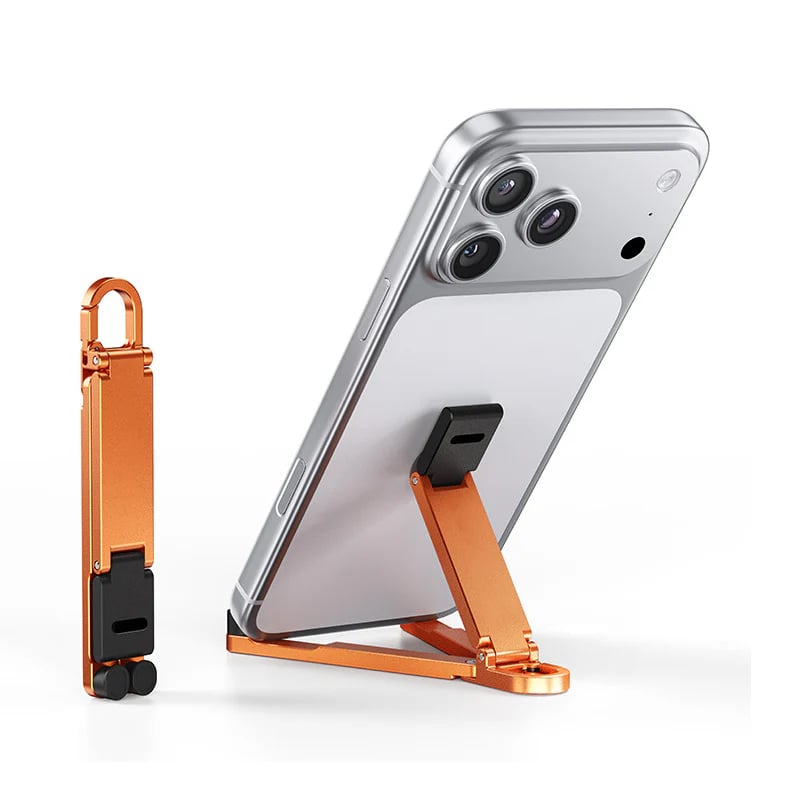 Mini Aluminum Phone Stand Keychain Foldable Desktop Holder