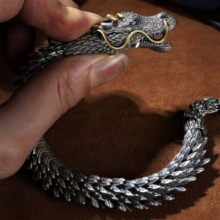 Golden Horn Dragon Bracelet