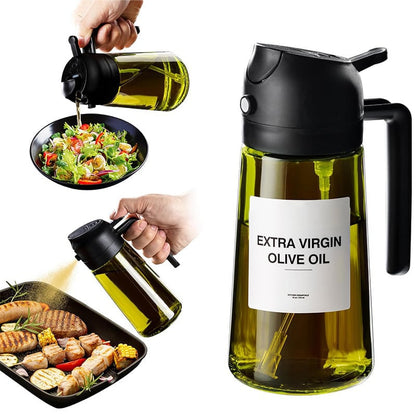 💕2 in 1 Glass Oil Sprayer & Dispenser🔥