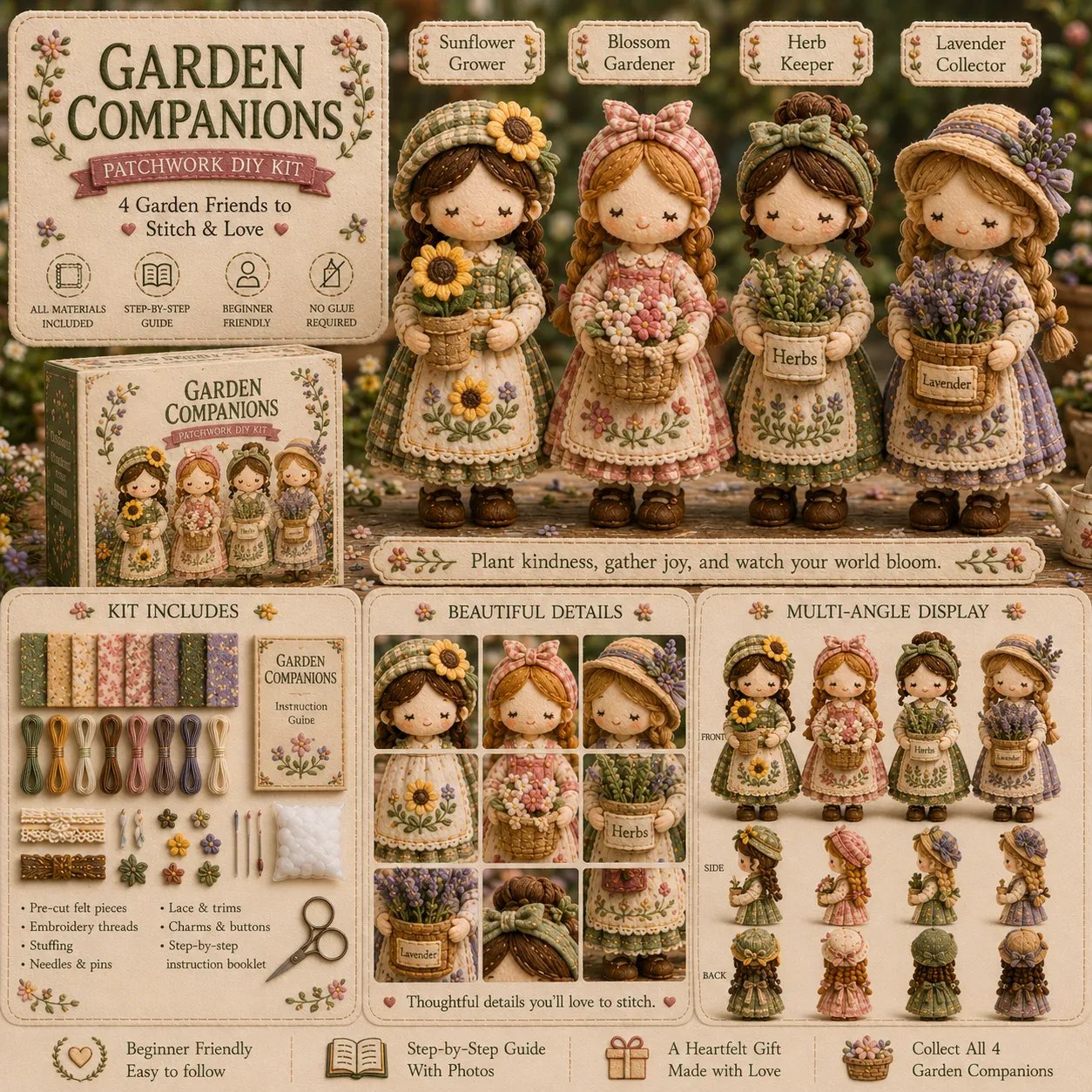 🔥LAST DAY 49% OFF - 🧵Tiny Worlds Collection - Patchwork DIY Kit Series 🎁Buy 2 Free Shipping