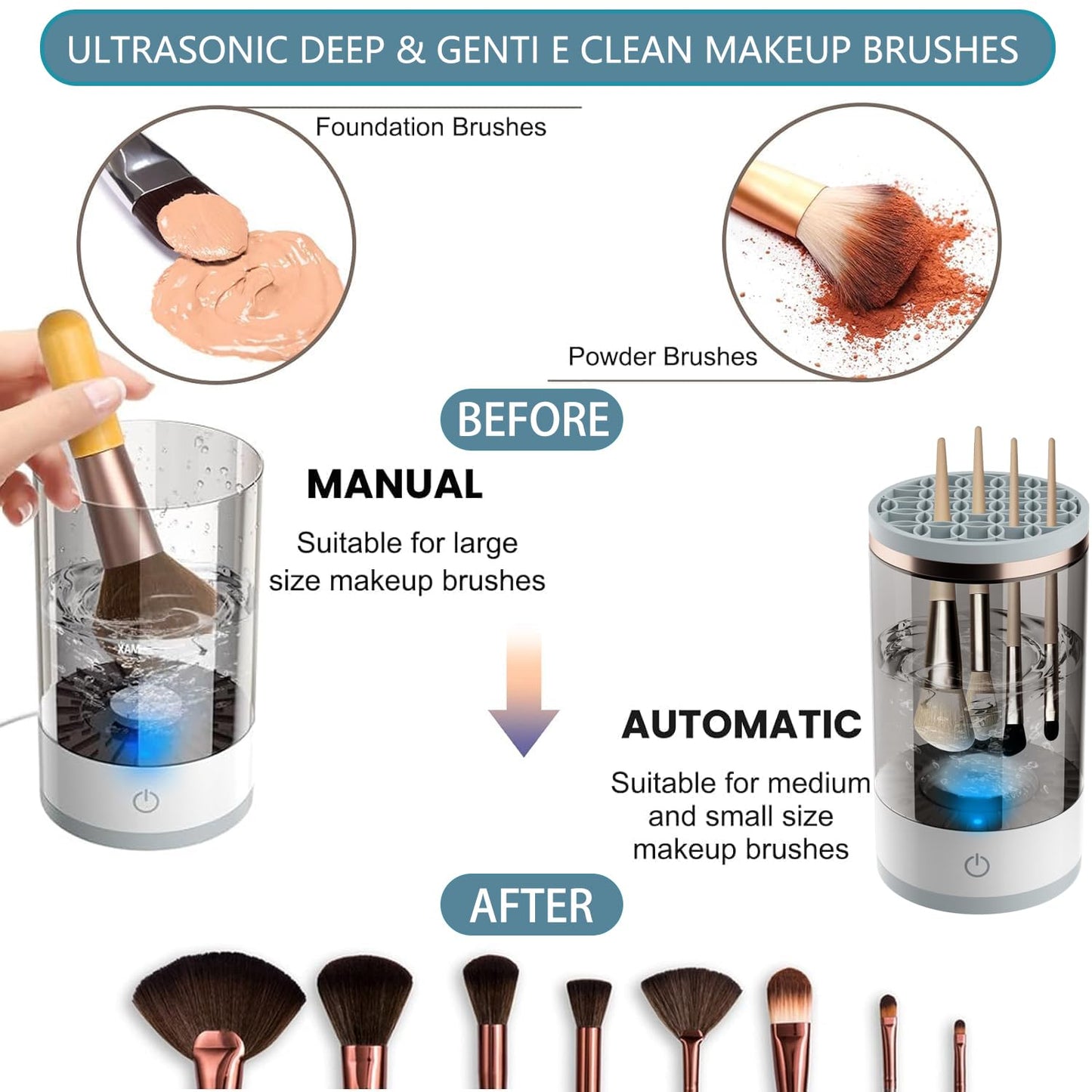 🔥🔥Automatic Makeup Brush Cleaner Machine