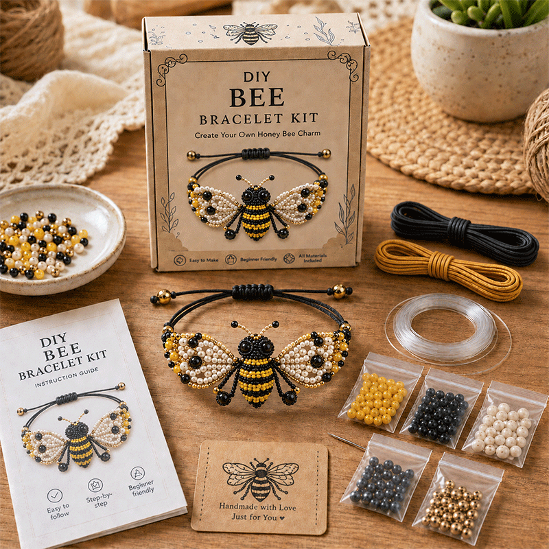 ⏳ 50% OFF Ends Today 🔥| DIY Beaded Bracelet Making Kit 🎨✨