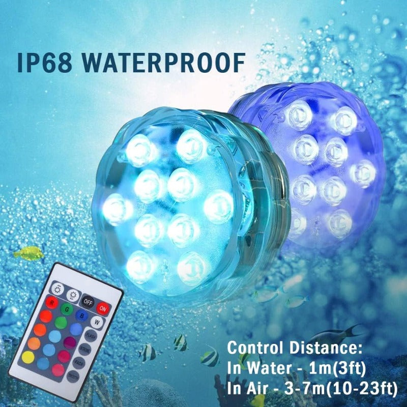 🌈 Limited-Time 50% OFF | Submersible LED Aquarium Light 🪸 16 Colors for Stunning Underwater Ambience