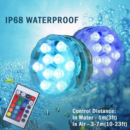 🌈 Limited-Time 50% OFF | Submersible LED Aquarium Light 🪸 16 Colors for Stunning Underwater Ambience