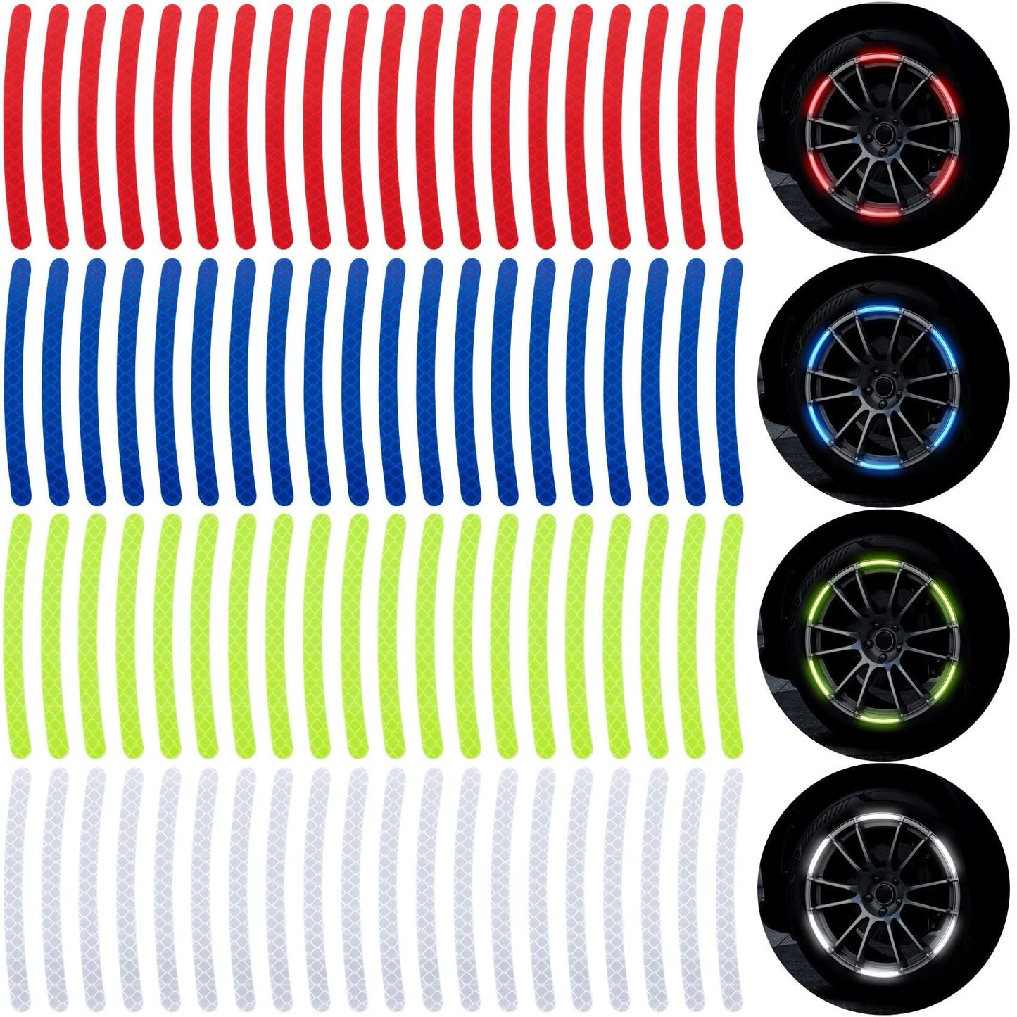 💥💥💥Buy 3 Get 5 Free💥💥💥20 PCS Creative Wheel Hub Rim Reflective Stickers
