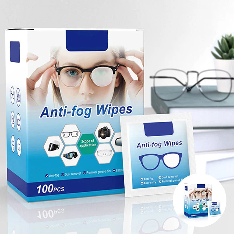🔥Buy 2 Get 1 Free🔥Anti-Fog Lens Wipes(100 Pcs)