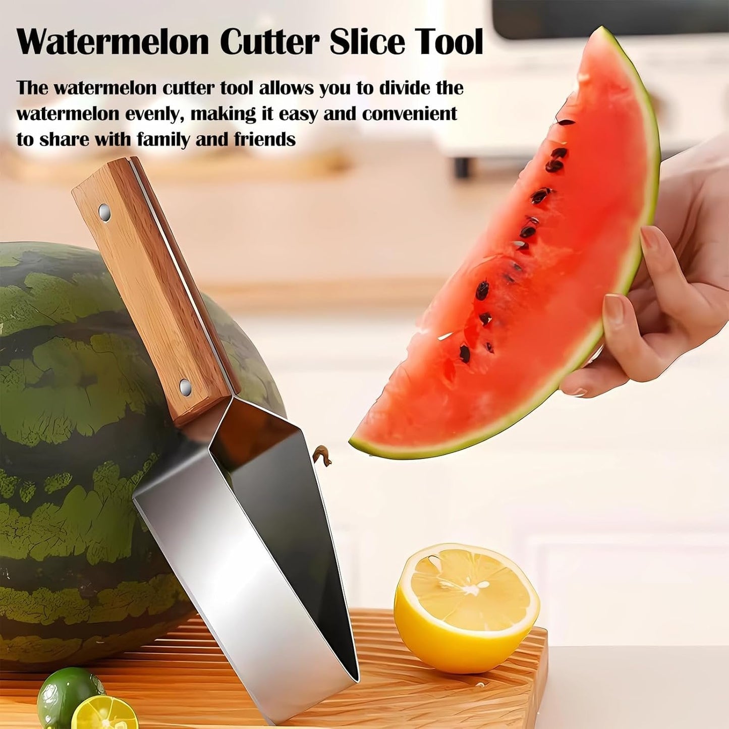 Slice Perfect Watermelon Wedges in Seconds 🍉 The Easy Way to Cut, Serve & Enjoy Fresh Fruit