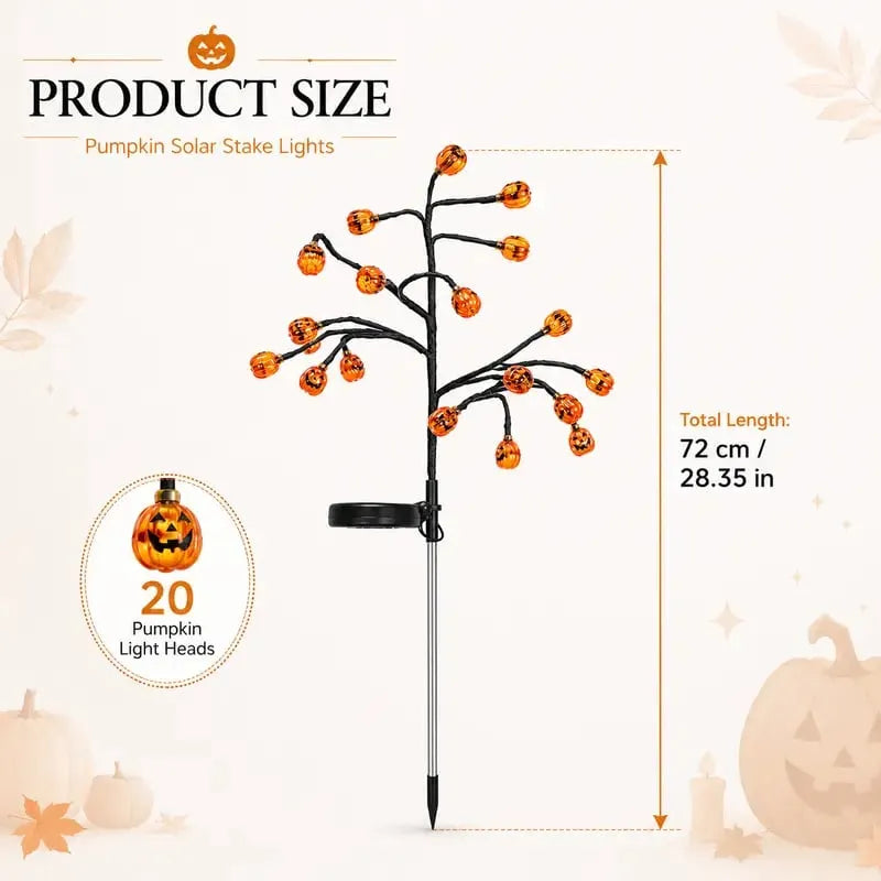 🔥HOT DEAL – 50% OFF🎃 Pumpkin Solar Stake Lights