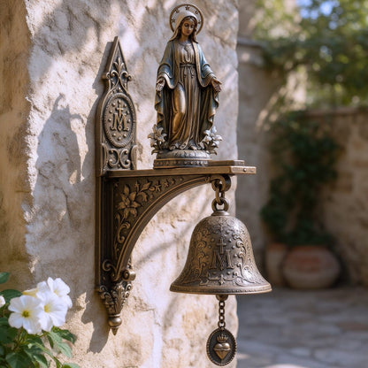 ✨ Limited-Time 49% OFF | Our Lady of Grace Bronze Wall Bell 🙏 Faith-Inspired Catholic Decor