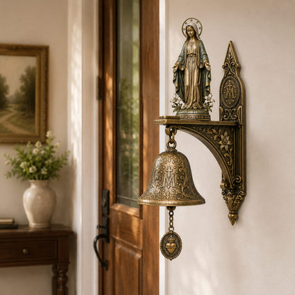 ✨ Limited-Time 49% OFF | Our Lady of Grace Bronze Wall Bell 🙏 Faith-Inspired Catholic Decor