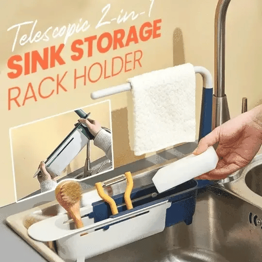 Updated Telescopic Sink Storage Rack😊