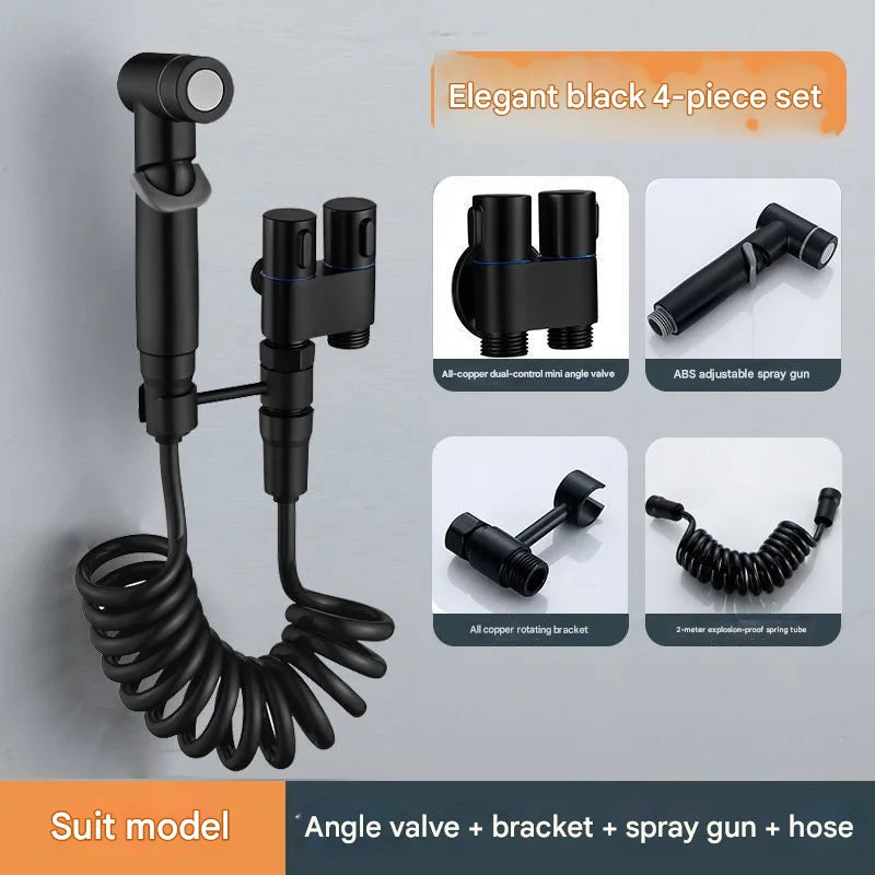 🔥Last Day49% OFF🔥 1-In-2-Handheld Out Dual Control Valve Bidet Sprayer for Toilet
