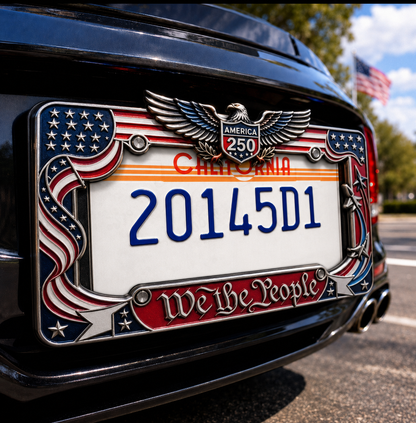 🗽250th Anniversary Commemorative License Plate Frame🚗