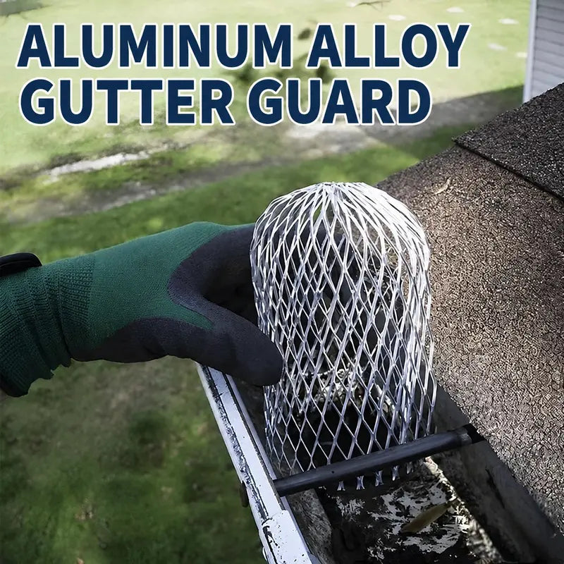 Expandable Aluminum Gutter Guard Strainer – 4 Pack