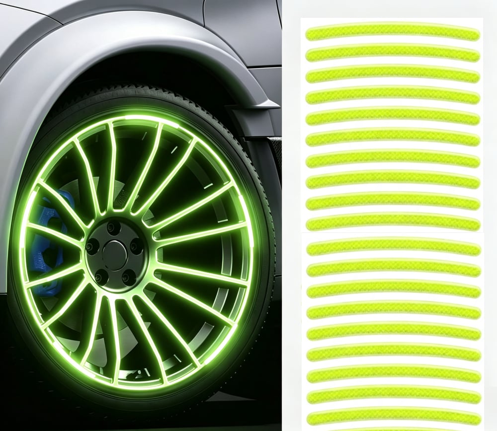 💥💥💥Buy 3 Get 5 Free💥💥💥20 PCS Creative Wheel Hub Rim Reflective Stickers