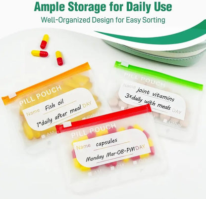 🔥2026 Hot Sale ! Crush‑Proof Waterproof Pill Pouch Set💊