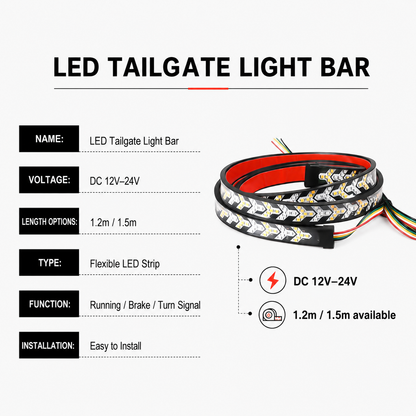 🔥Hot Sale！💡🚗60-Inch LED Tailgate Light Bar Strip