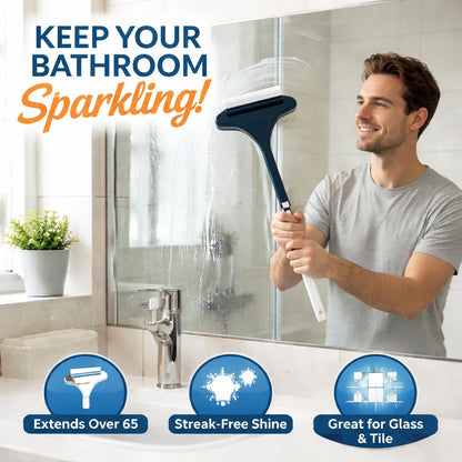 🧼2-in-1 Window & Surface Cleaning Brush – Wet & Dry Dual Use