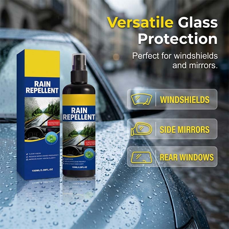 🔥 Hot Sale 50% OFF | 🚗 Crystal Clear Windshield Rain Repellent Spray | Keep Your View Clear in Wet Weather