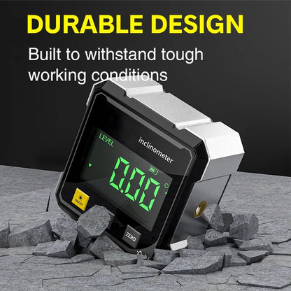 ⚡️ 4-Side Magnetic Digital Angle Gauge with Laser 🧲