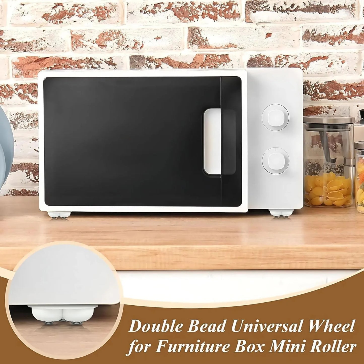 Move Sofas, Fridges & Almirahs Effortlessly - Heavy Duty 360° Rotating Furniture Mover Wheels