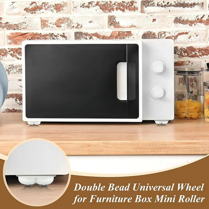 Move Sofas, Fridges & Almirahs Effortlessly - Heavy Duty 360° Rotating Furniture Mover Wheels