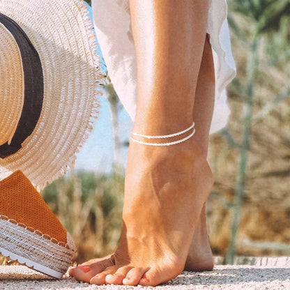 🎁Final Day: Only $15.99🎉🔥Dainty Layered Anklet For Women