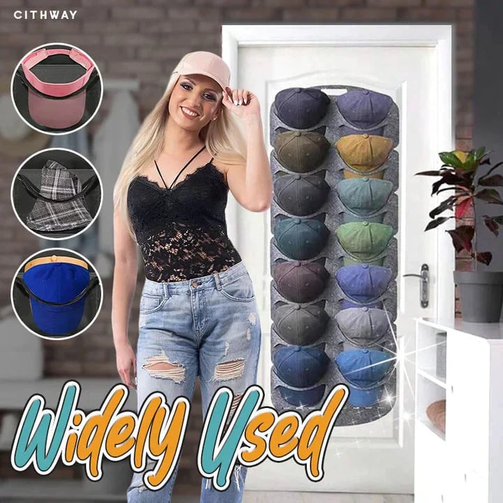 🔥 50K+ Sold 🧢 Hanging Hat Holder with Multiple Pockets for Neat Space-Saving Storage