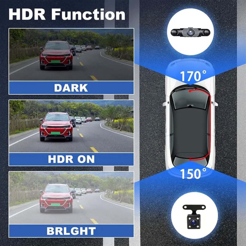 🎁🎁🎁Over 49% OFF🔥🔥2026 Newest Full View Car Dashcam System