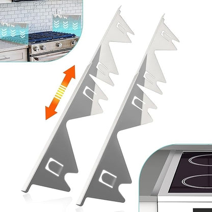 🔥 Hot Sale 49% OFF | Retractable Stainless Steel Stove Gap Covers 🍳 Keep Crumbs & Spills Out with Ease