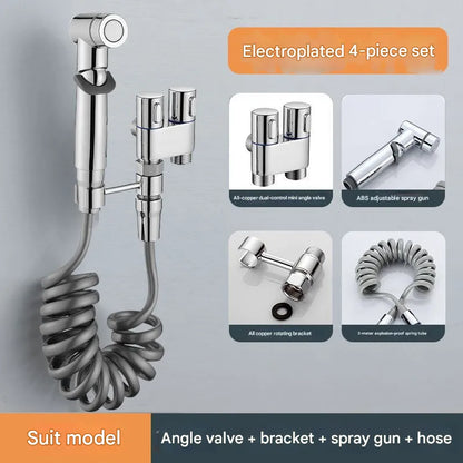 🔥Last Day49% OFF🔥 1-In-2-Handheld Out Dual Control Valve Bidet Sprayer for Toilet