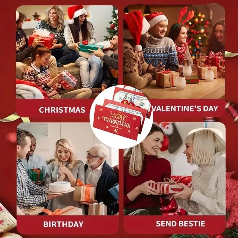 🏆Buy 1 Get 1 Free🎅💸Christmas Cash Gift Envelope– A creative way to give cash this Christmas!