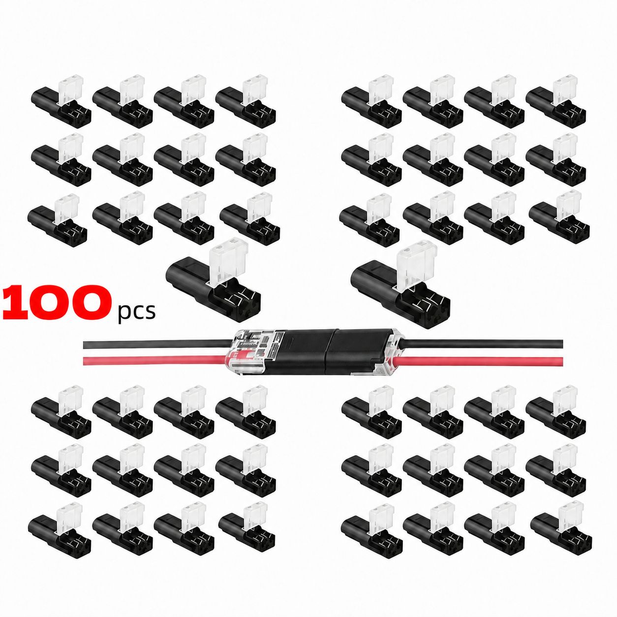 🔥 Hot Sale 49% OFF | 2 Pin LED Light Strip Connectors 🔌 Double-Wire Plug-in Adapter for Easy Setup