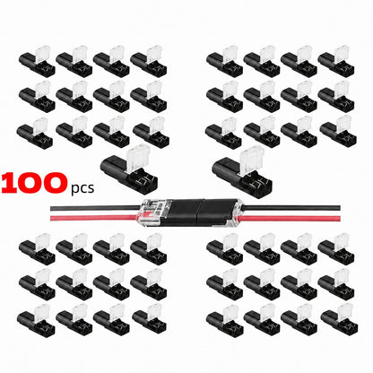 🔥 Hot Sale 49% OFF | 2 Pin LED Light Strip Connectors 🔌 Double-Wire Plug-in Adapter for Easy Setup