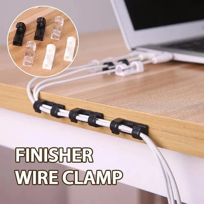 🏠🔌No-Drill Cable Organizer Clips – Strong Hold, Clean Look & Easy Installation