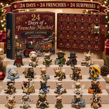 🔥Limited Stock 50% OFF - 🎄🐶 2026 French Bulldog Advent Calendar – 24 Days of Frenchie Mischief