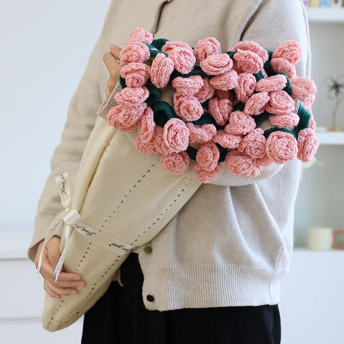 💐Hand-Woven Floral Blanket🌸 — A Bouquet That Never Fades