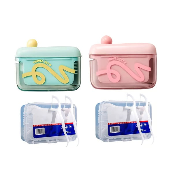 😁Portable Auto Pop-Up Dental Floss Dispenser🦷