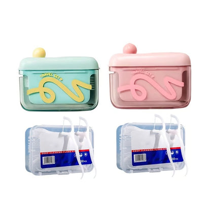 😁Portable Auto Pop-Up Dental Floss Dispenser🦷