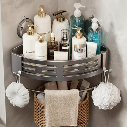 🏡Suction Cup Storage Rack — No Drilling Required, Instantly Adds Storage Space🛁