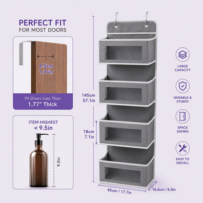 🚪 49% OFF Today | Space-Saving Door Organizer 👕 Perfect for Bedroom, Bathroom & Laundry Room