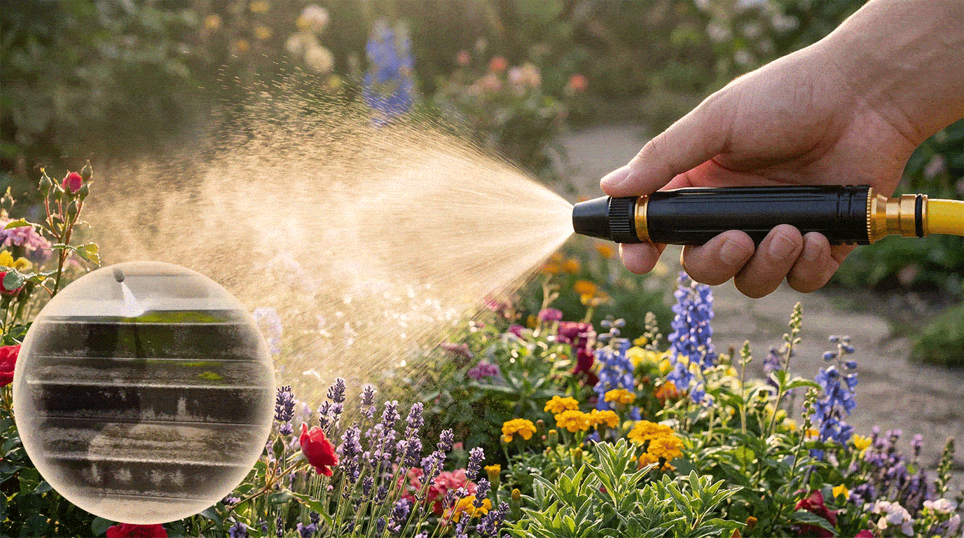 🔥 💦 Heavy-Duty Adjustable Hose Nozzle – Powerful Spray & Precision Control