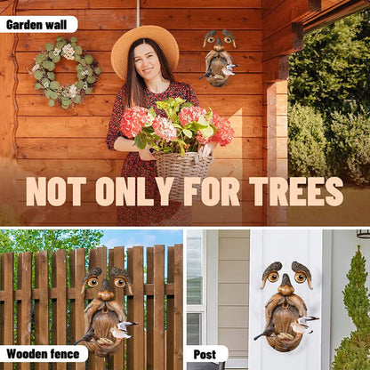 🌳🐦53%OFF Whimsical Tree Face Bird Feeder – Resin Garden Art Decor🎁