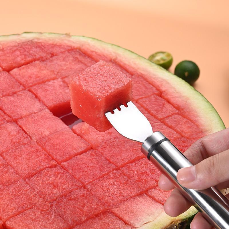 🍉Stainless Steel Dual-Ended Watermelon Slicer and Fork🍴