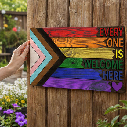 🌈❤️ Welcome everyone here, metal plaque