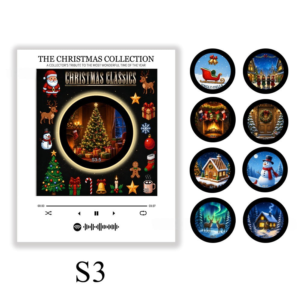 🎄 Interactive Christmas Music Fridge Magnet: Plays 9 Classic Songs for Festive Kitchen Decor! 🎵✨