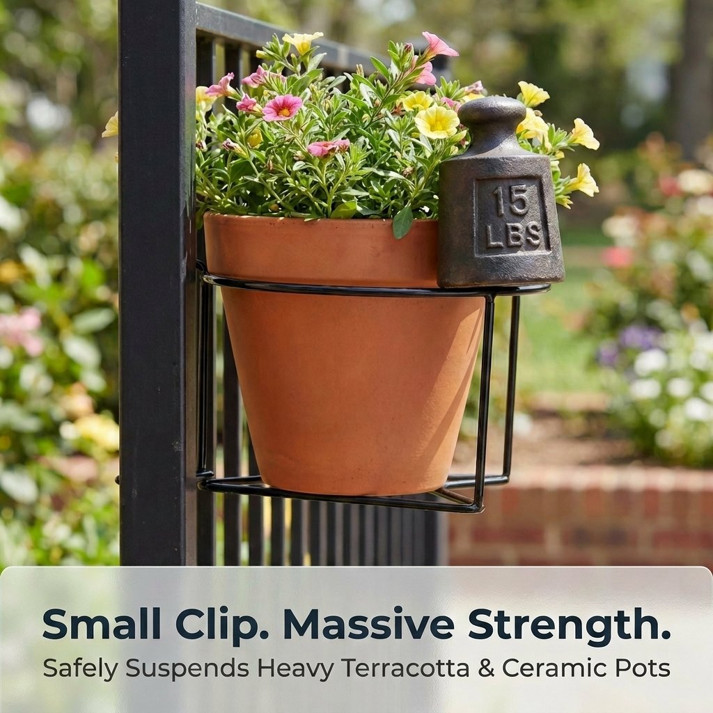 🔥2026 Hot Sale - Railing Plant Hanger🌸Easily create your dream garden.🌸