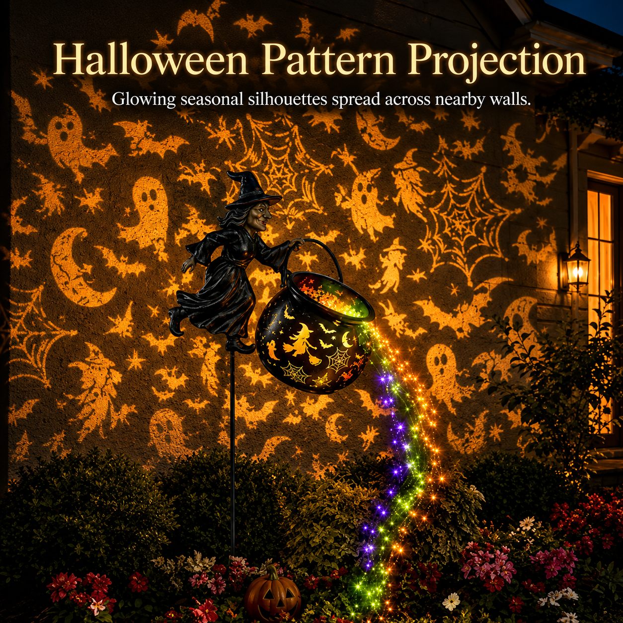 🎁Today 63% OFF🎁Halloween Witch Cauldron Garden Lamp