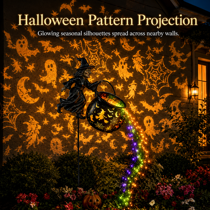 🎁Today 63% OFF🎁Halloween Witch Cauldron Garden Lamp