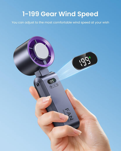 🥶 Beat the Heat Anywhere – Portable Ice Cooling Fan with Turbo Airflow